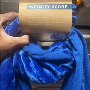 Blue Infinity Scarf